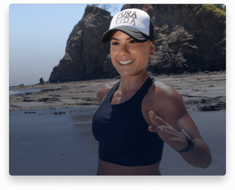 iFit Trainer Anamaria Ramirez Biolley running in Costa Rica.