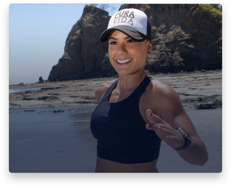 iFit Trainer Anamaria Ramirez Biolley running in Costa Rica.